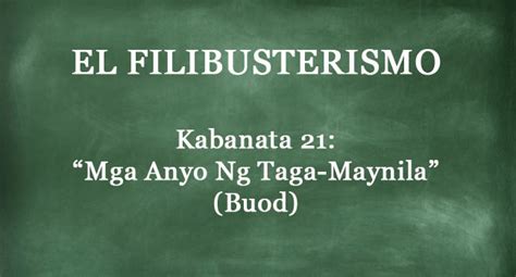 kabanata 21 el filibusterismo